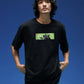 Marvel Mysterio Black Oversized Printed T-shirt